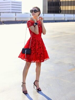 NWT Ted Baker Caree Dress (red) - $425 Retail